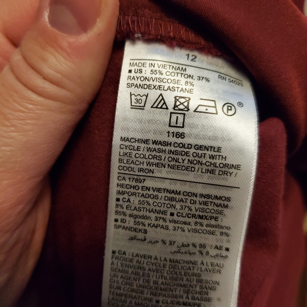 Maroon Full Panel Pixie Pants - image 2